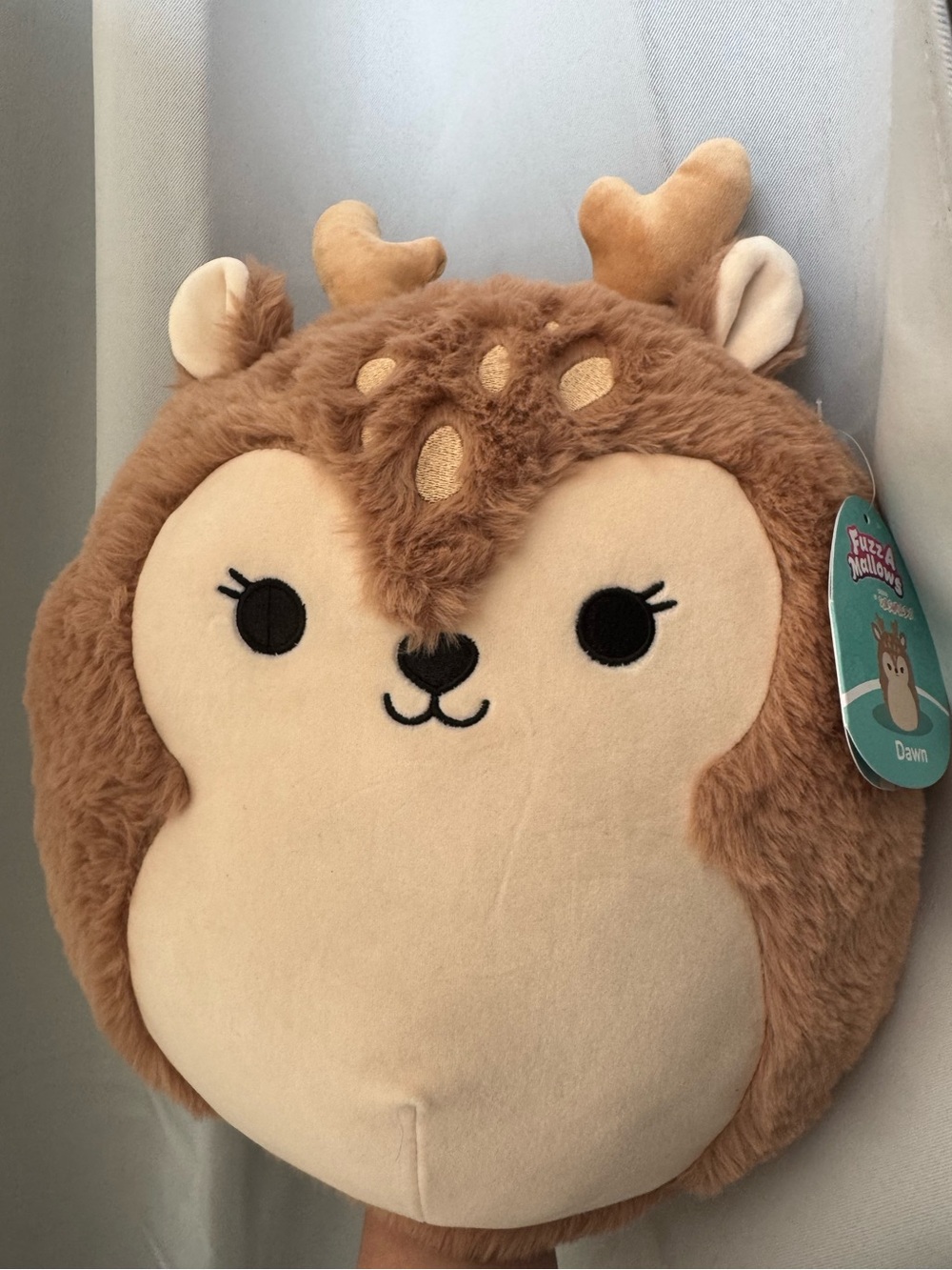 Squishmallow Dawn Fuzzamallow Brown Deer Plush